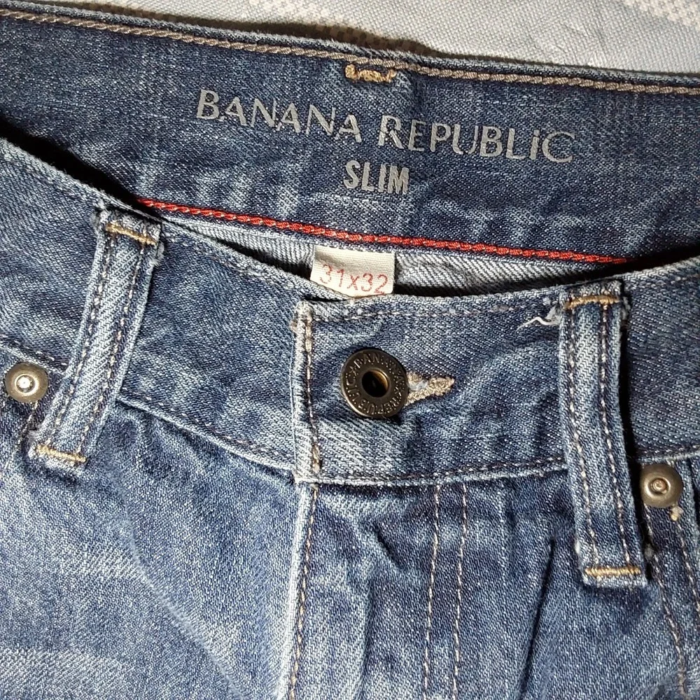 Banana‎ Republic Men's Jeans 31x32 (30x31) Blue Denim Slim Fit